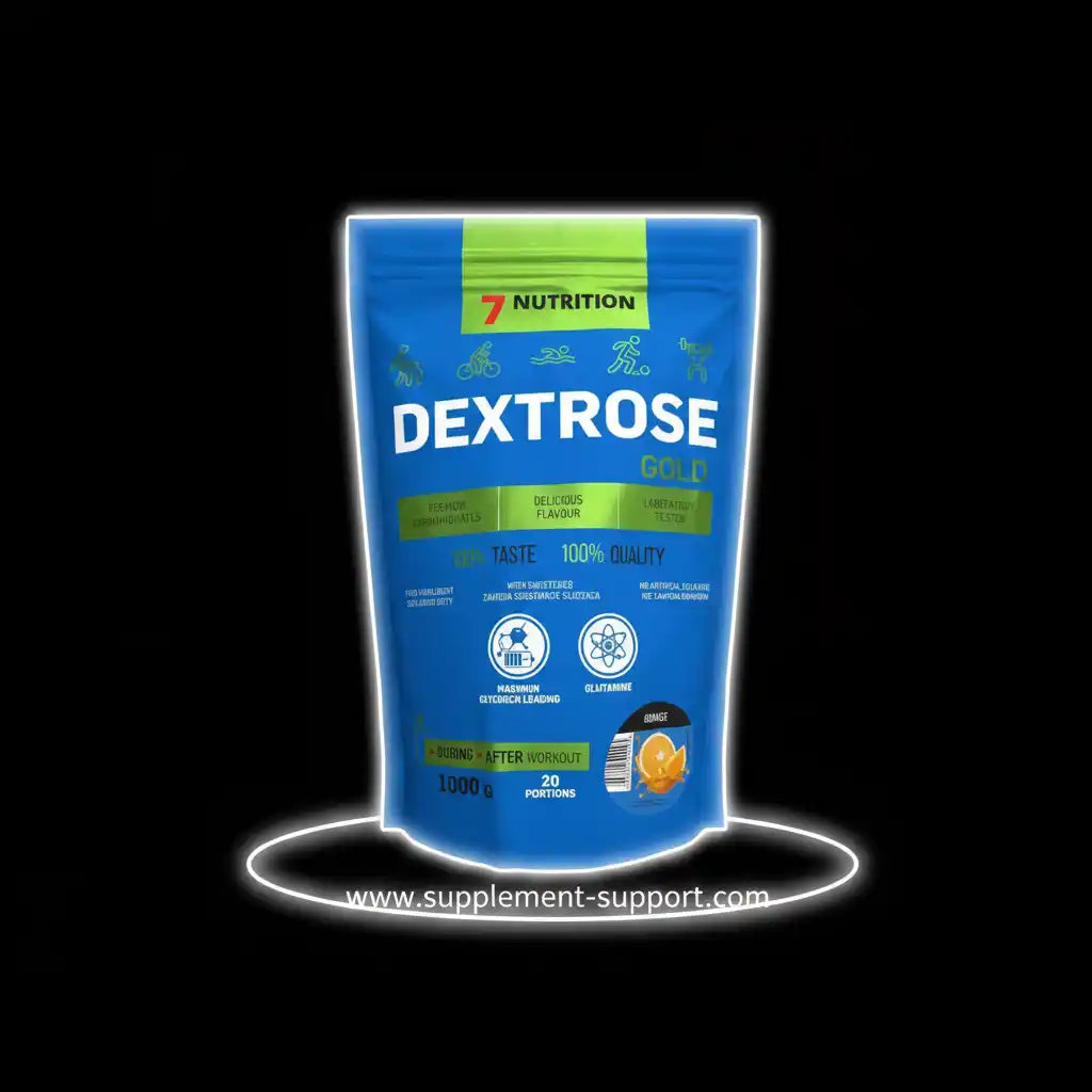 7 Nutrition Dextrose Gold – Energiepulver für Sportler, 1000g, ideal nach dem Training, mit Glutamin