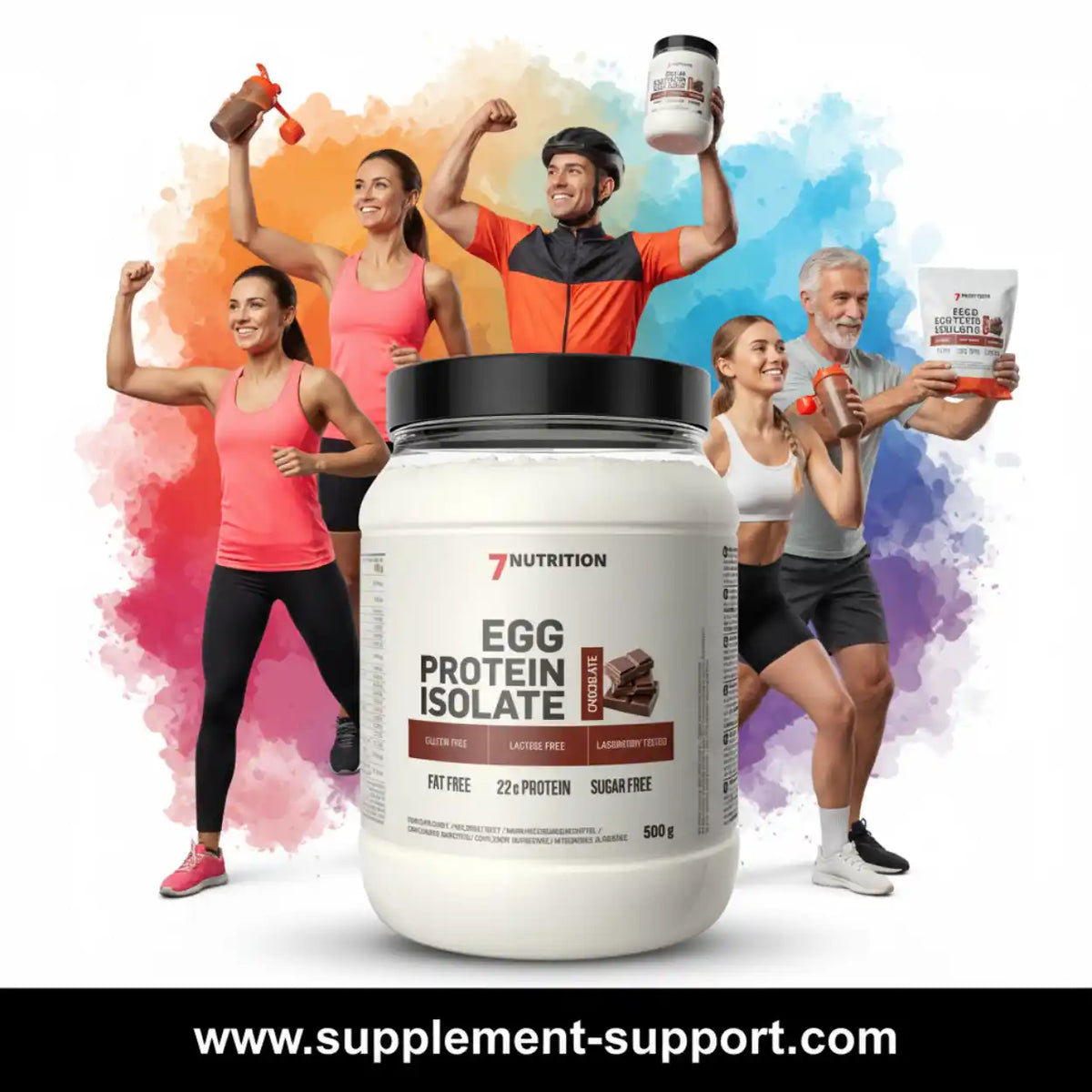Egg Protein Isolate von 7Nutrition für Sportler und Fitness-Training.