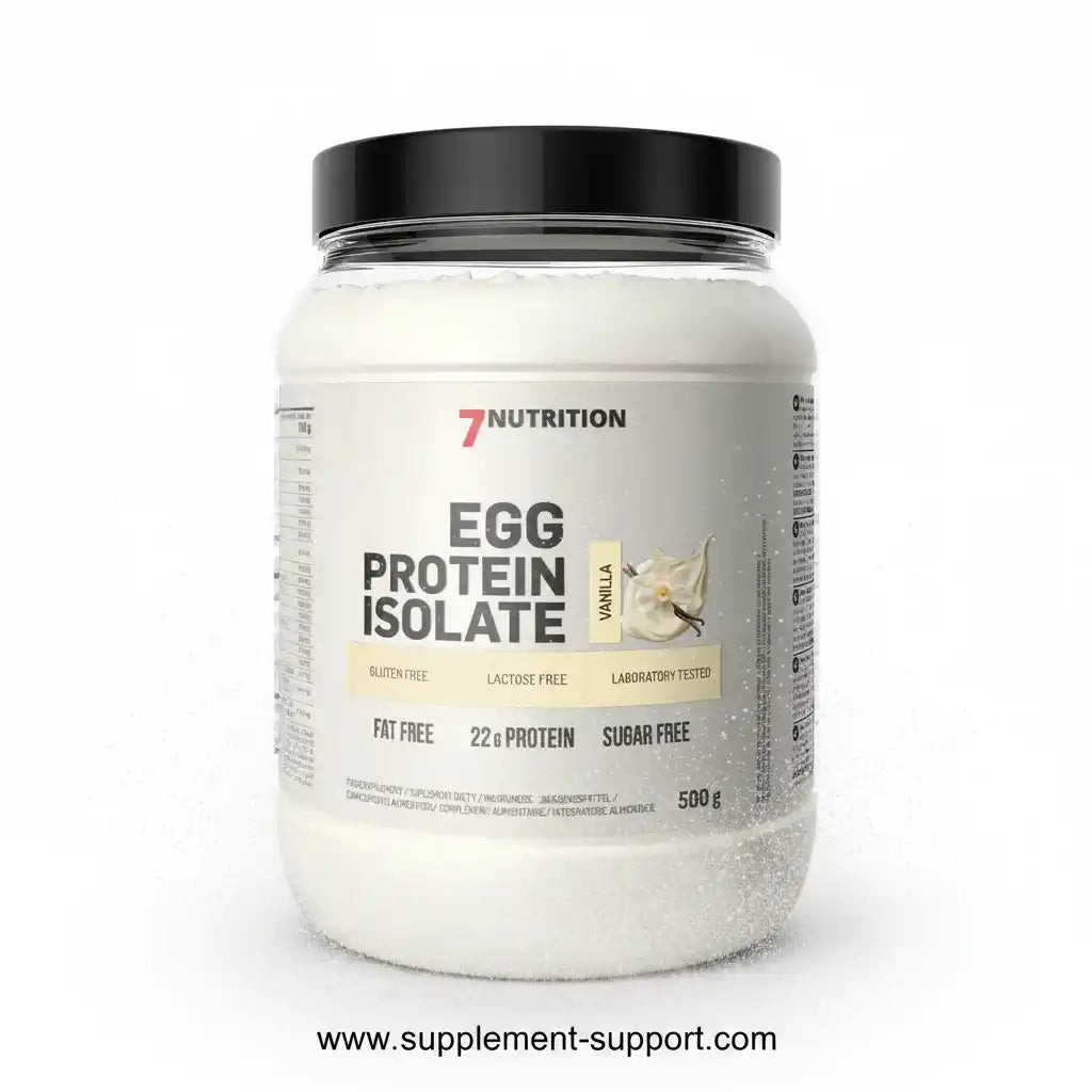 7Nutrition Eiweißprotein Isolat Vanille, glutenfrei, laktosefrei, 22g Protein pro Portion, 500g Dose