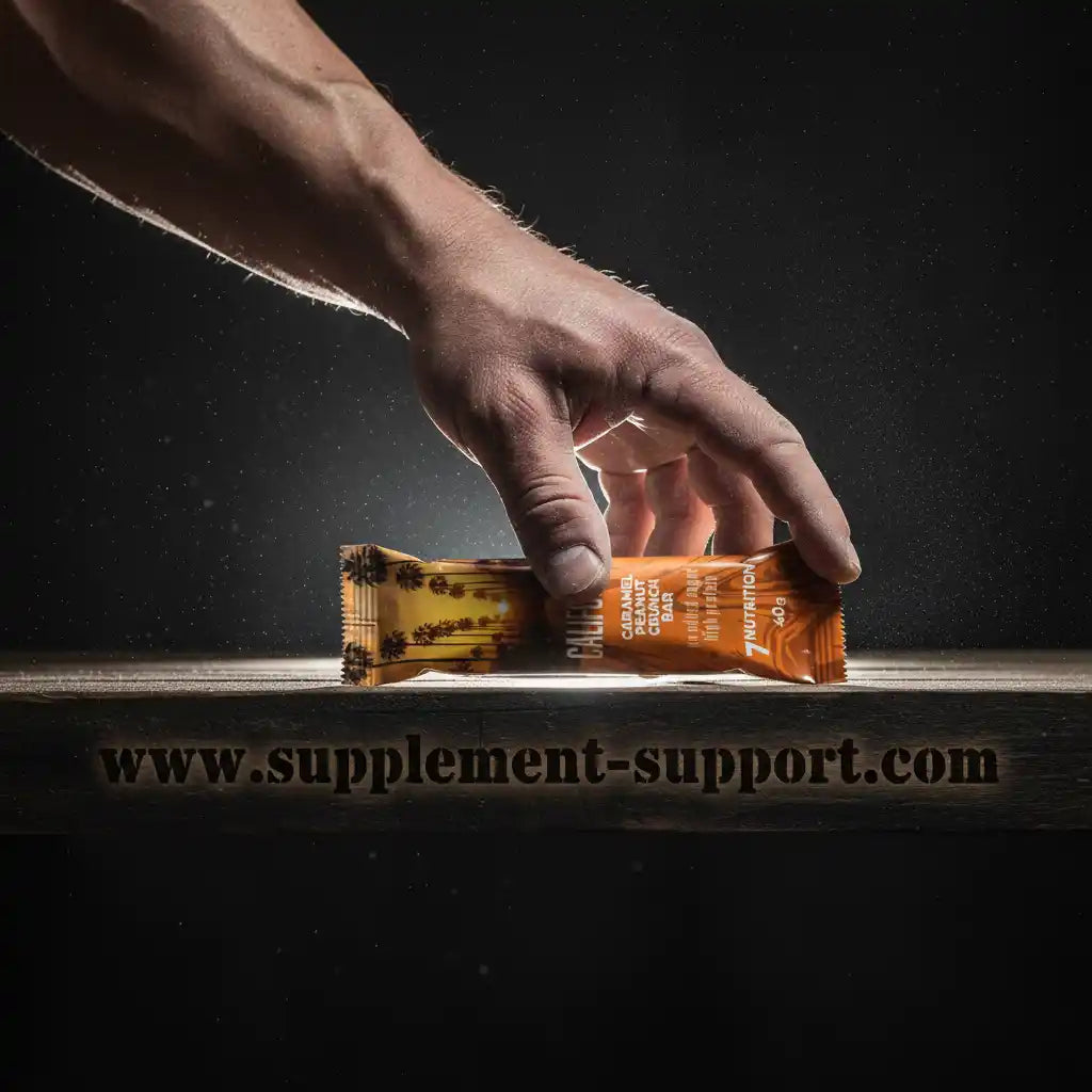 Caramel Peanut Crunch Bar für Sportler, hochwertige Nahrungsergänzung mit Protein