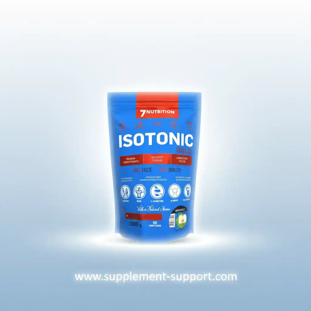 7Nutrition Isotonic Gold – Sportgetränk mit L-Carnitin, 1000g, ideal für Fitness & Training