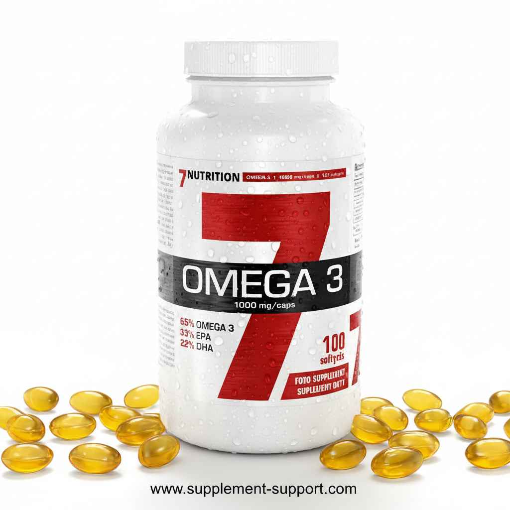 Omega-3-Kapseln 1000 mg, 100 Softgels, Nahrungsergänzung für Sportler und Fitness