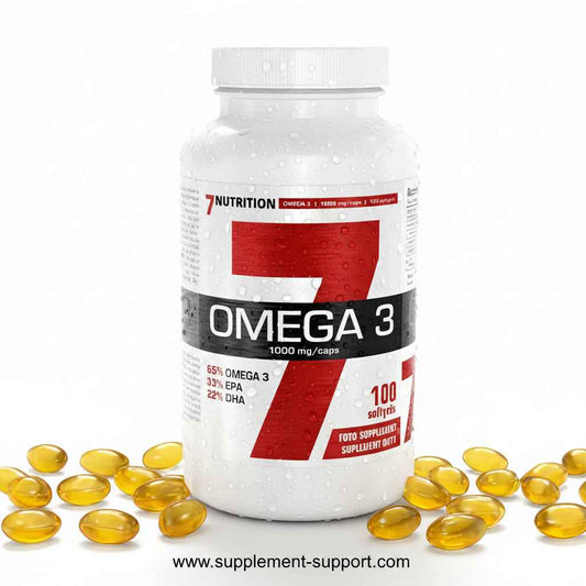 Omega-3-Kapseln 1000 mg, 100 Softgels, Nahrungsergänzung für Sportler und Fitness