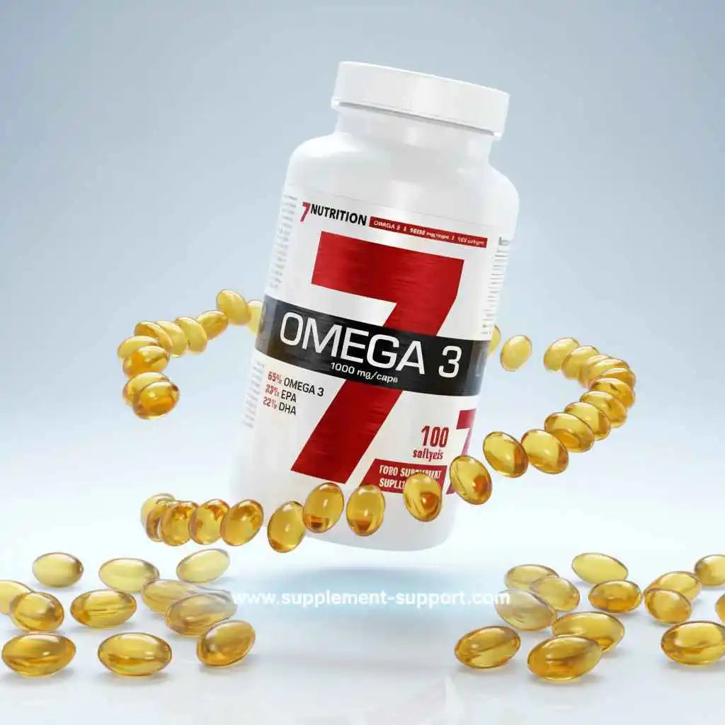 Omega 3 Nahrungsergänzung mit 100 goldenen Kapseln für Sportler