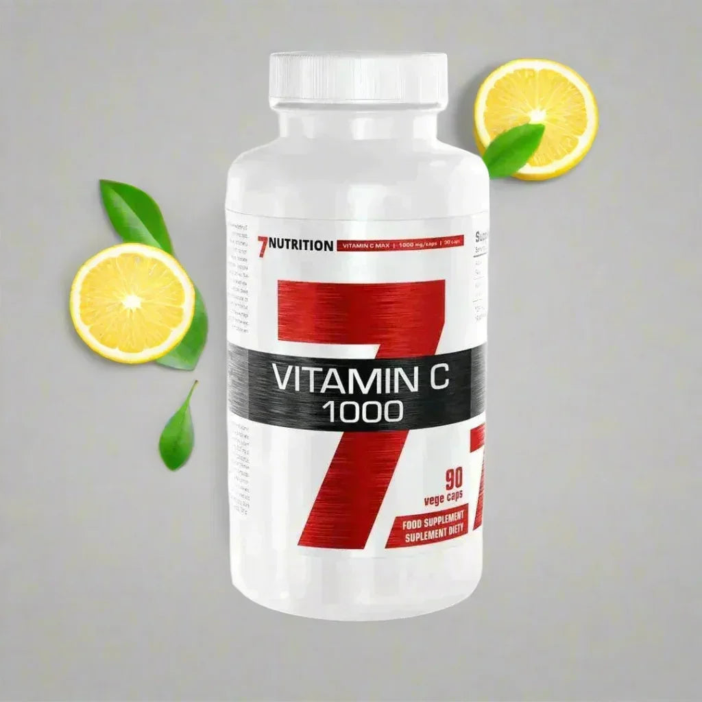 Vitamin C 1000 mg Nahrungsergänzung mit Zitronenscheiben, 90 Veggie Caps für Sportler und Fitness