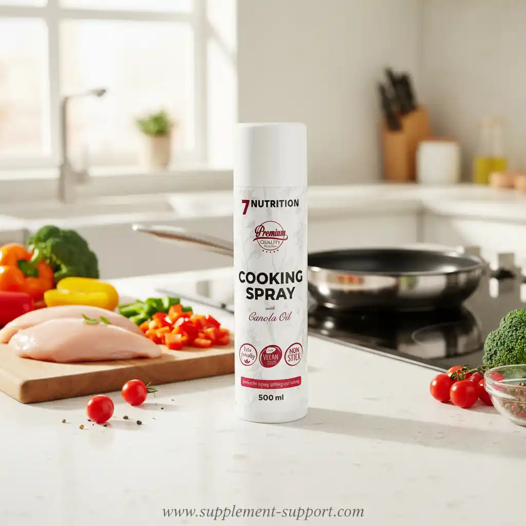 7Nutrition Kochspray mit Rapsöl, vegan und fettarm, ideal für Fitness und Sportler in der Küche