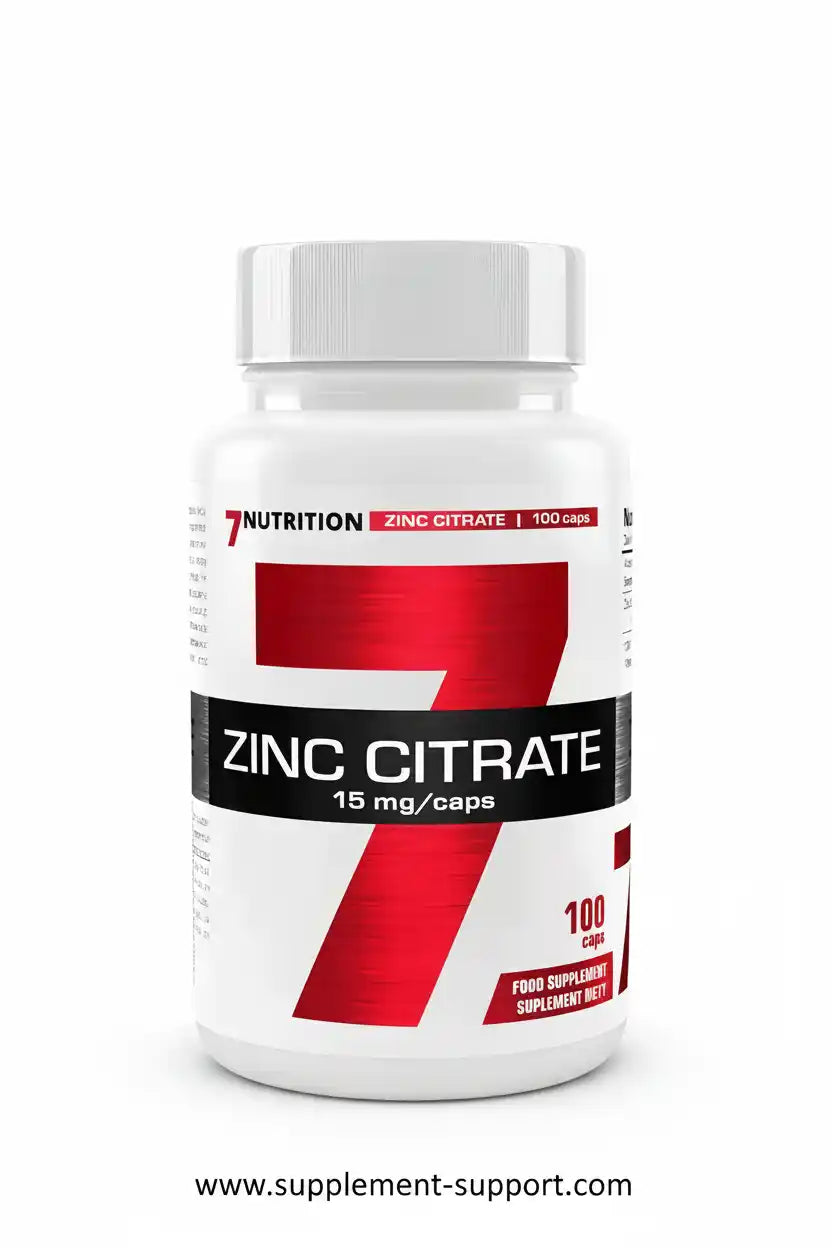 Zinkcitrat Kapseln 15 mg, 100 Stück – Nahrungsergänzung für Sportler und Fitness