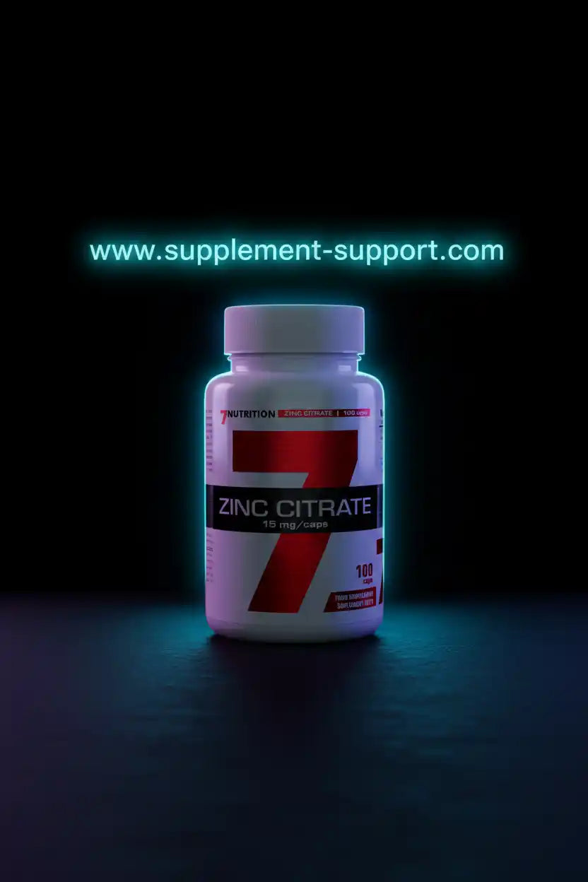 Zinkcitrat 15 mg Kapseln von 7Nutrition – Nahrungsergänzung für Sportler und Fitness