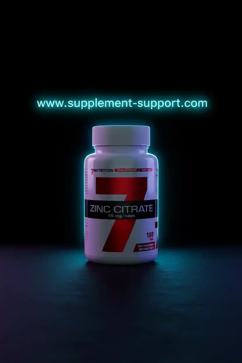 Zinkcitrat 15 mg Kapseln von 7Nutrition – Nahrungsergänzung für Sportler und Fitness