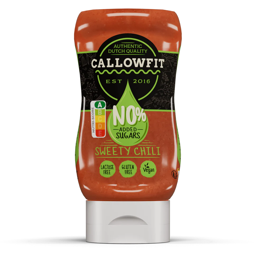 Callowfit Sweety Chili Sauce, vegan, zuckerfrei, glutenfrei, in Squeeze-Flasche