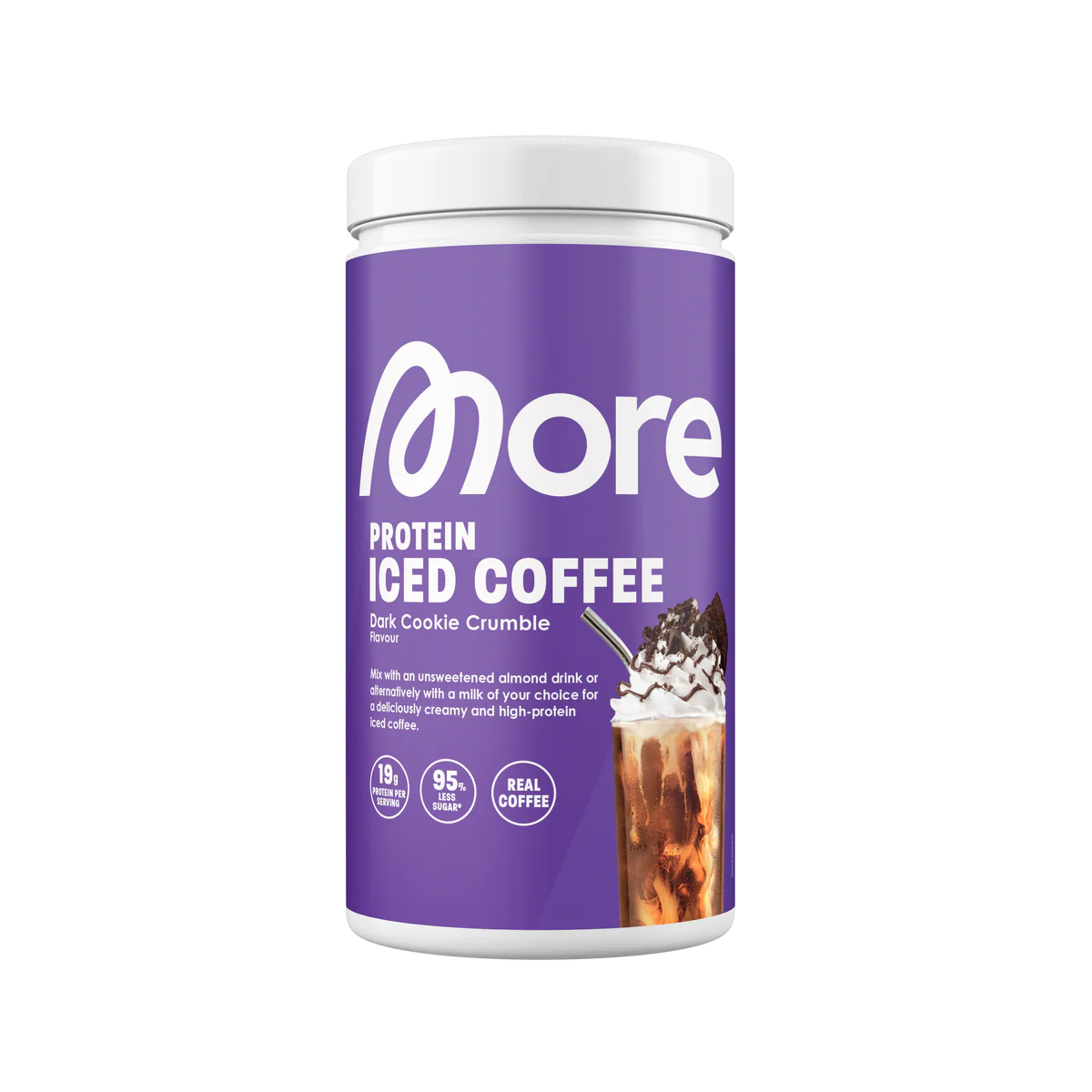 More Protein Iced Coffee in der Geschmacksrichtung Dark Cookie Crumble