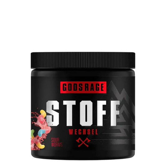 Gods Rage Stoff Wechsel Sour Worms – Energie-Booster für Sportler mit sauren Gummibärchen-Geschmack