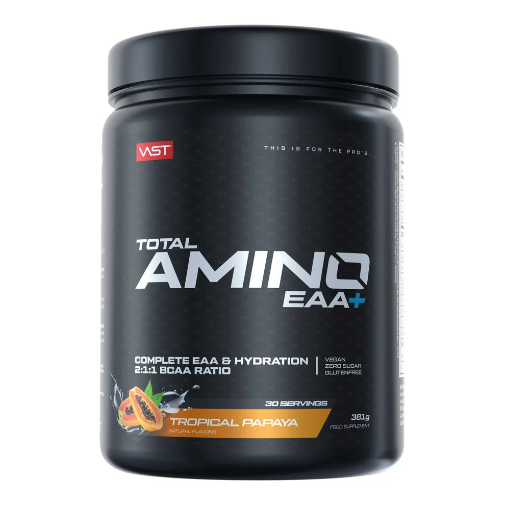 VAST® Total Amino EAA+ Hydration Nahrungsergänzung im Geschmack Tropical Papaya, 381g