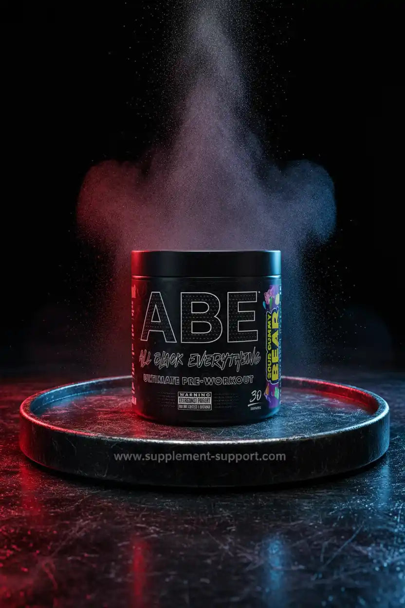 ABE Pre-Workout Supplement mit Sour Gummy Bear Geschmack, ideal für Fitness und Sport