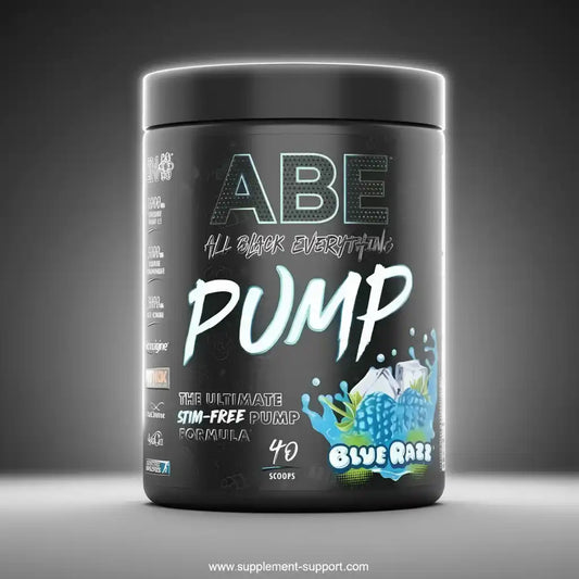 ABE Pump Blue Razz – stimulansfreie Pump-Formel für Fitness & Sport, 40 Portionen