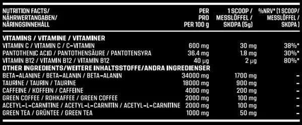 AK47 HARDSTYLE FOCUS PRE WORKOUT 250GR - Supplement-Support.com