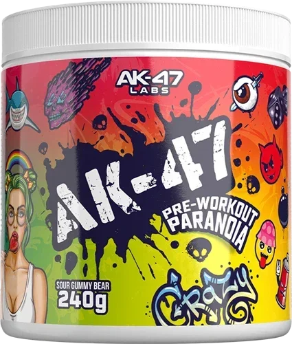 AK47 Pre Workout Booster Paranoia 240g - Supplement-Support.com