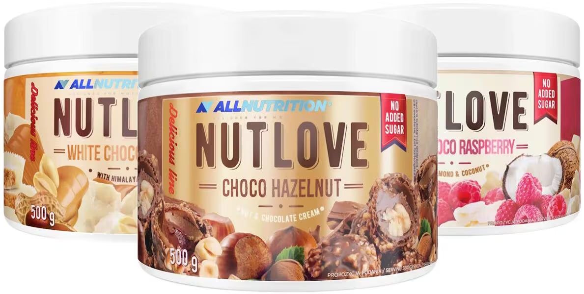 AllNutrition Nutlove Choco Hazelnut, 500g, zuckerfrei, Protein-Snack für Sportler, Fitness & Training