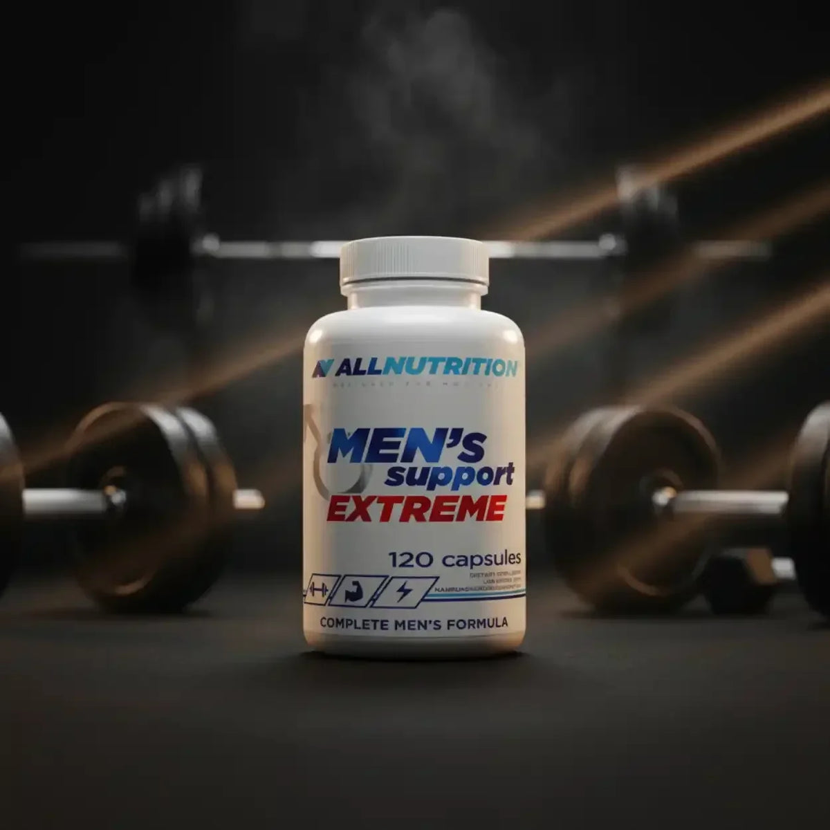 Men's Support Extreme von AllNutrition – 120 Kapseln, vollständige Männerformel für Fitness und Sport