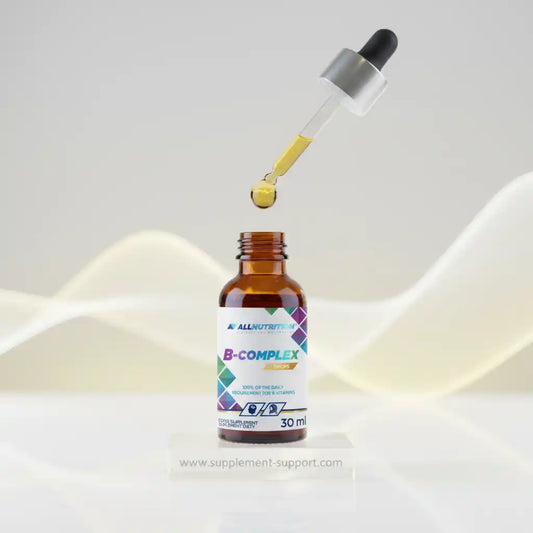 B-Complex Tropfen von AllNutrition, 30 ml Nahrungsergänzung mit Pipette für Sportler und Fitness