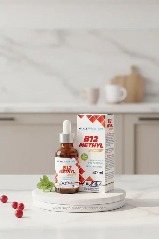 B12 Methyl Tropfen 30ml von AllNutrition – Nahrungsergänzung für Sportler und Fitness