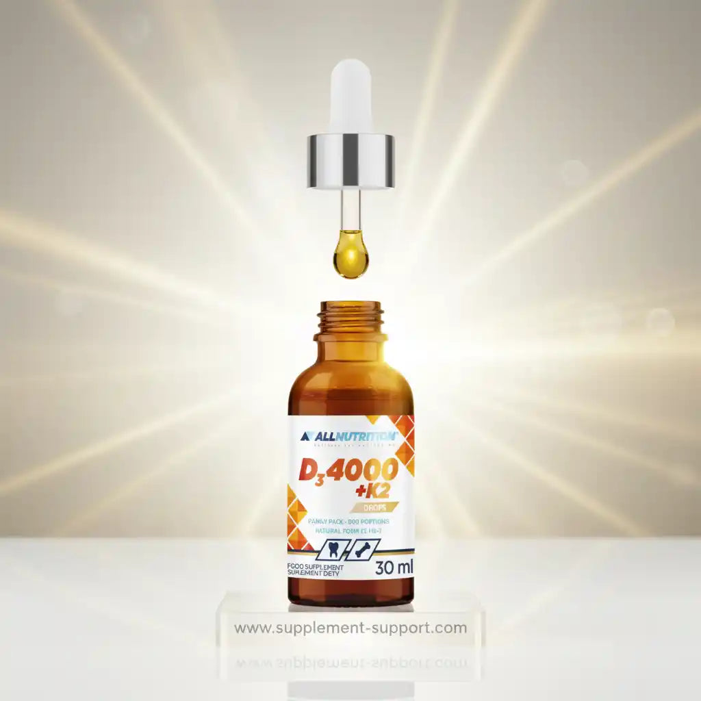 D3 4000 + K2 Tropfen für Fitness und Sport – Nahrungsergänzung mit 30 ml Flasche