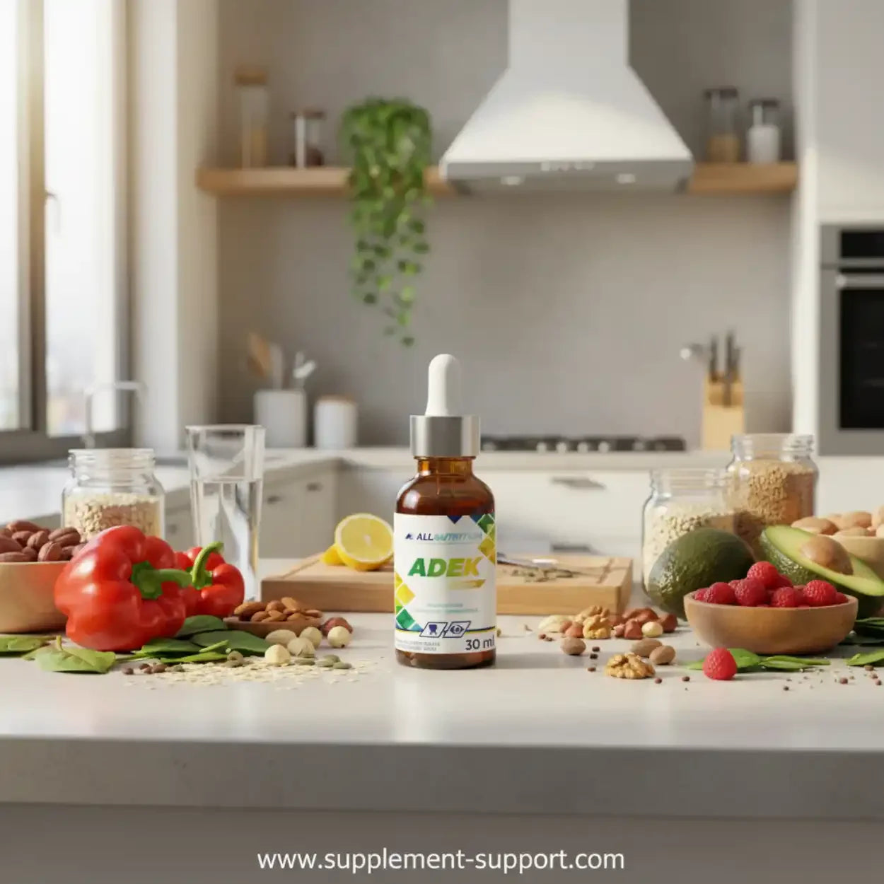 Allnutrition Vitamins A, D, E & K Drops 30ml - Supplement-Support.com