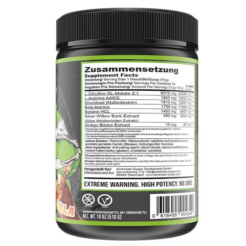 American Supps Undisputed Pump Booster 510g - Supplement-Support.com