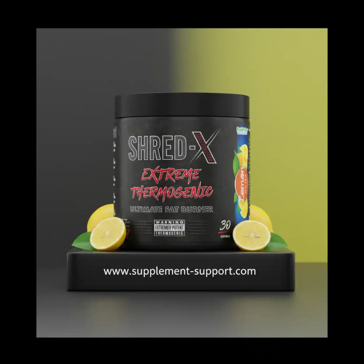 Applied Nutrition Shred-X Extreme Thermogenic Fat Burner Dose mit Zitronen