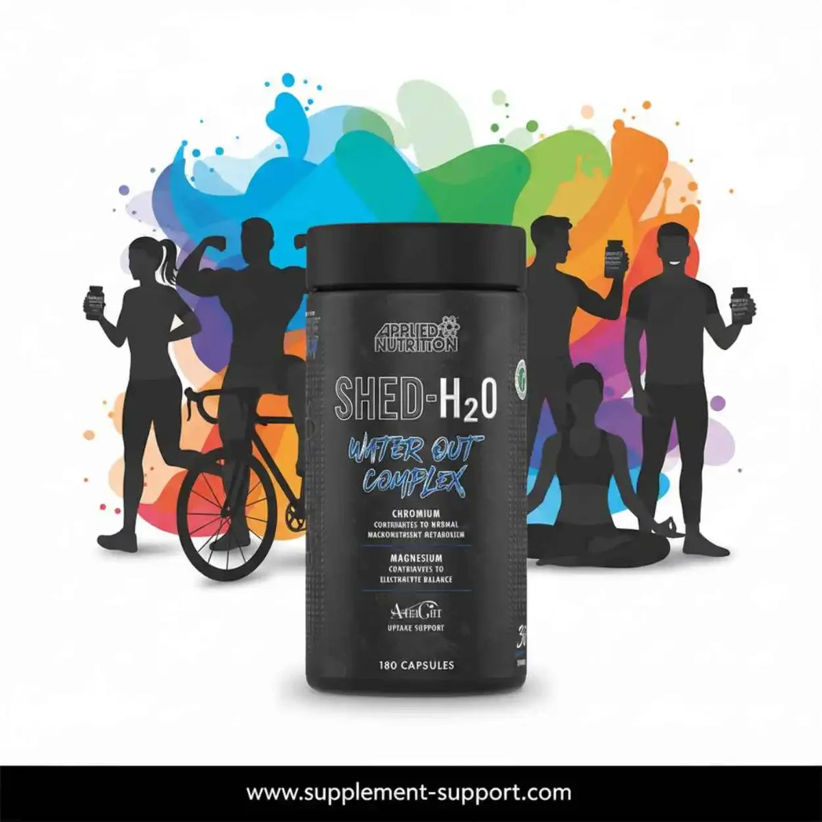 Applied Nutrition Shed-H2O Water Out Complex Entwässerung Supplement mit 180 Kapseln
