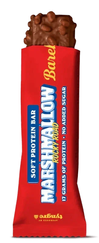 Marshmallow Rocky Road Proteinriegel mit 17g Protein, zuckerfrei, ideal für Sportler und Fitness