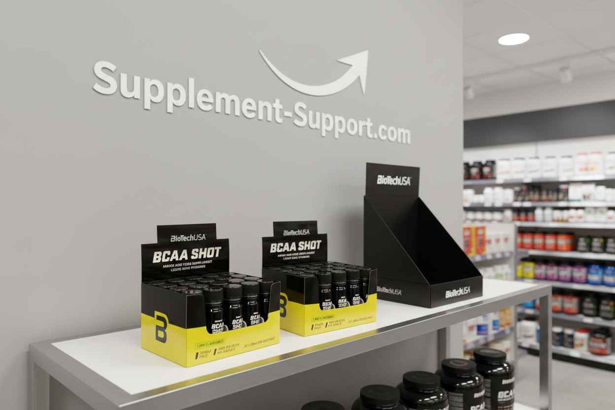 BCAA Shot von BioTechUSA im Supplement-Support.com Shop, ideal für Sportler und Fitness-Enthusiasten