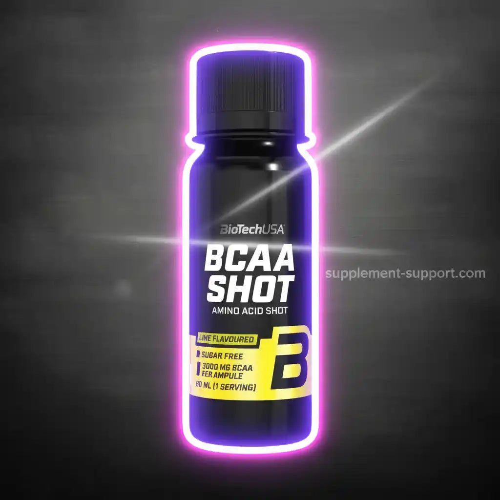 BCAA Shot von BioTechUSA, zuckerfrei, 3000 mg BCAA pro Ampulle, ideal für Sportler und Fitness