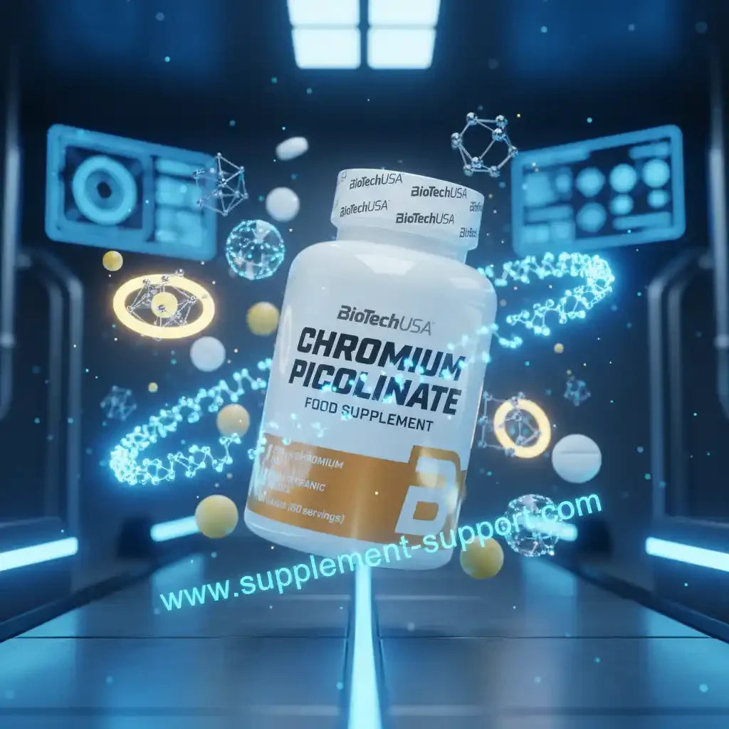 BioTechUSA Chromium Picolinate Nahrungsergänzungsmittel in futuristischem Design