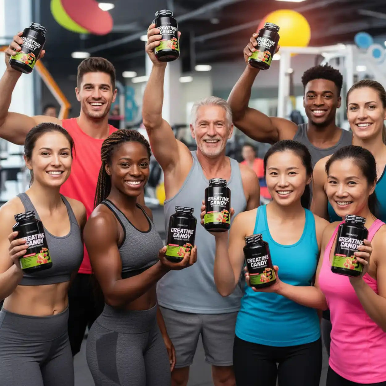 BioTech USA Creatine Candy, 240 Kautabletten Red Berry - Supplement-Support.com