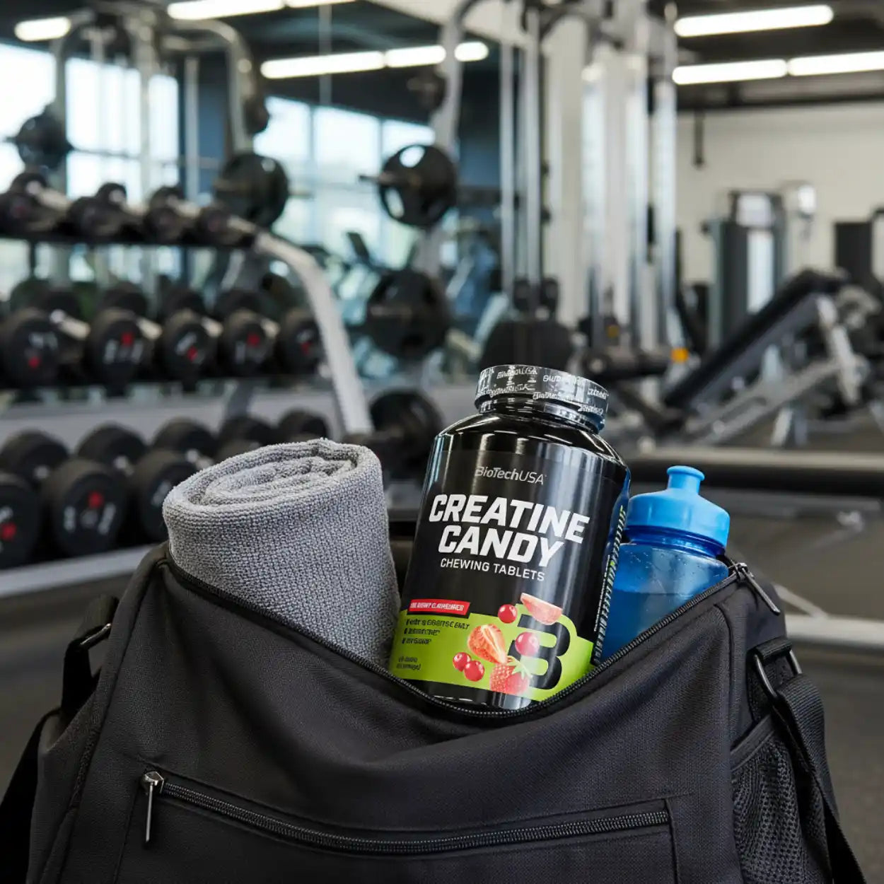BioTech USA Creatine Candy, 240 Kautabletten Red Berry - Supplement-Support.com