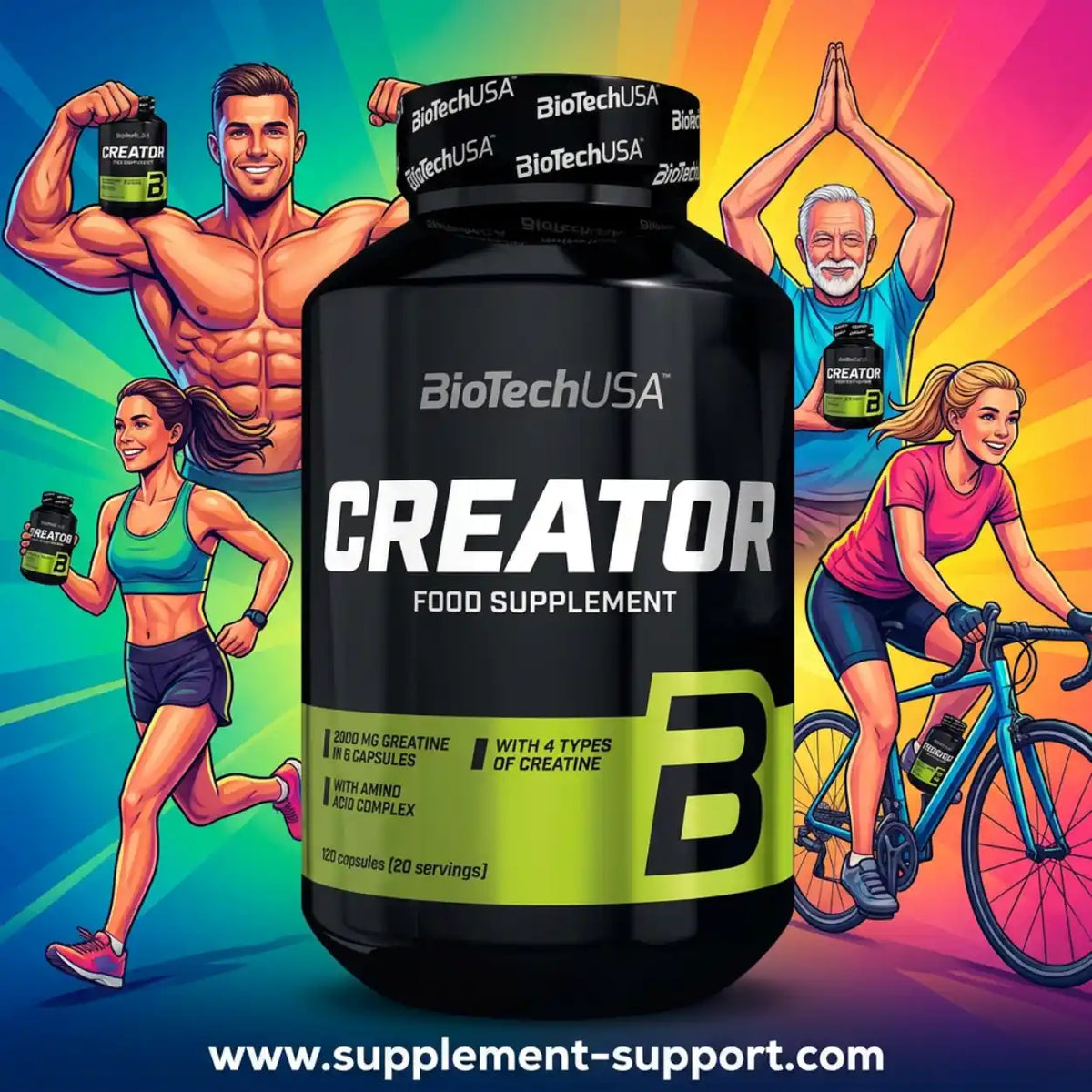 BioTech USA Creator 4 Komponenten Creatin