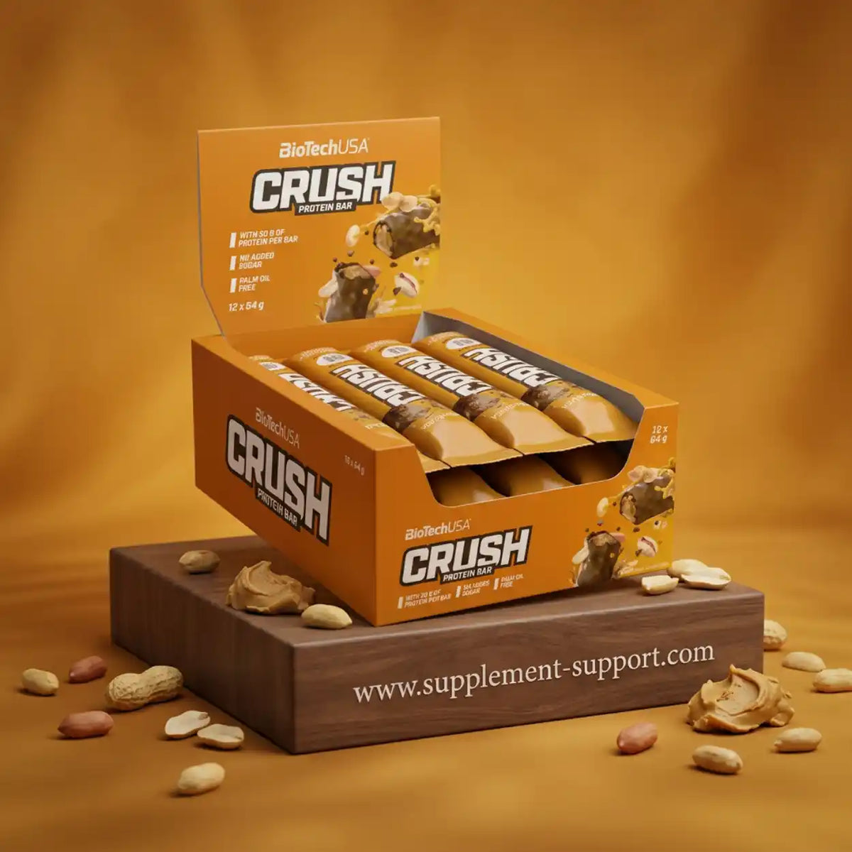 Barre protéinée BioTech USA Crush 12x64g