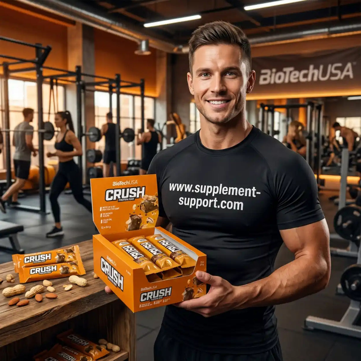 Barre protéinée BioTech USA Crush 12x64g