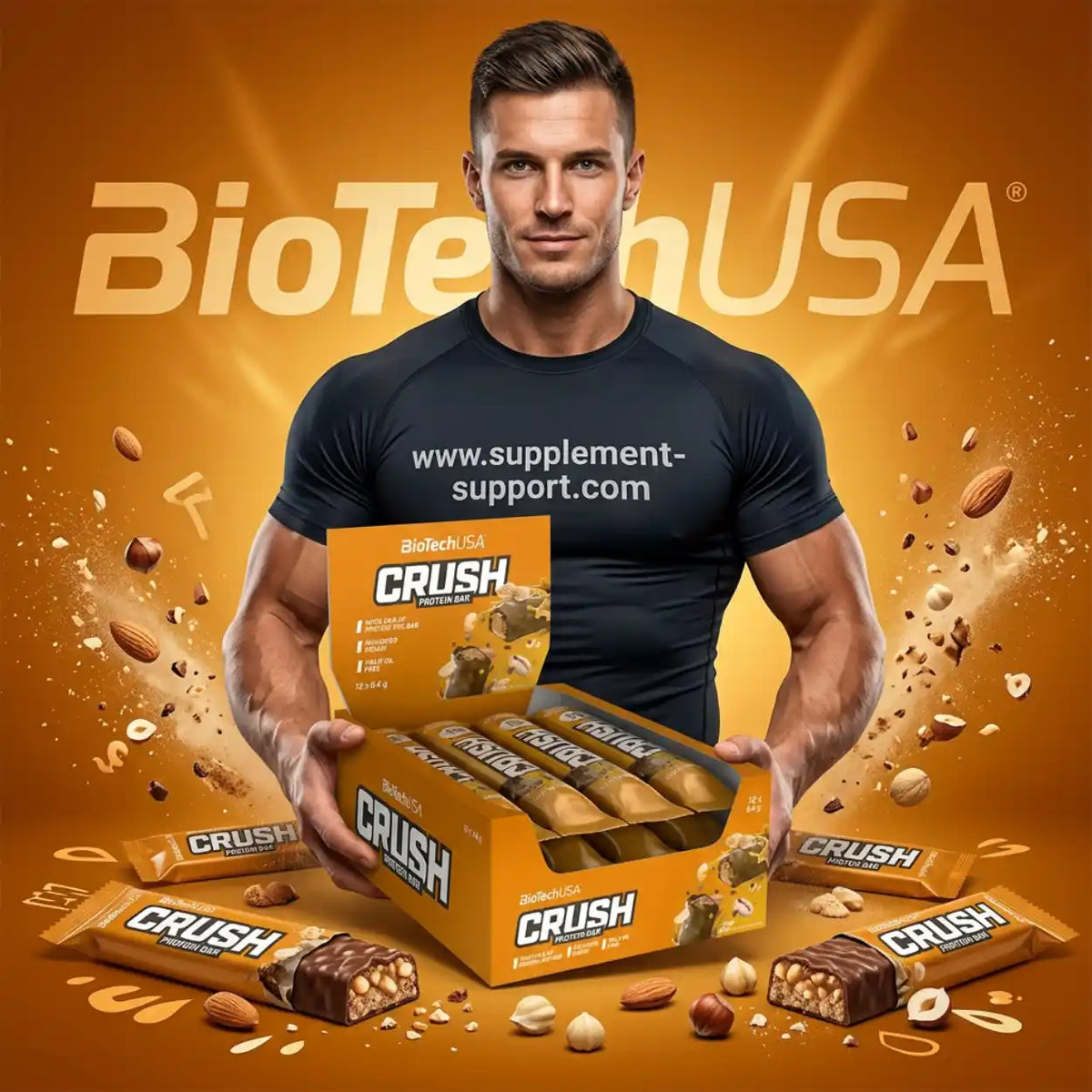 Barre protéinée BioTech USA Crush 12x64g