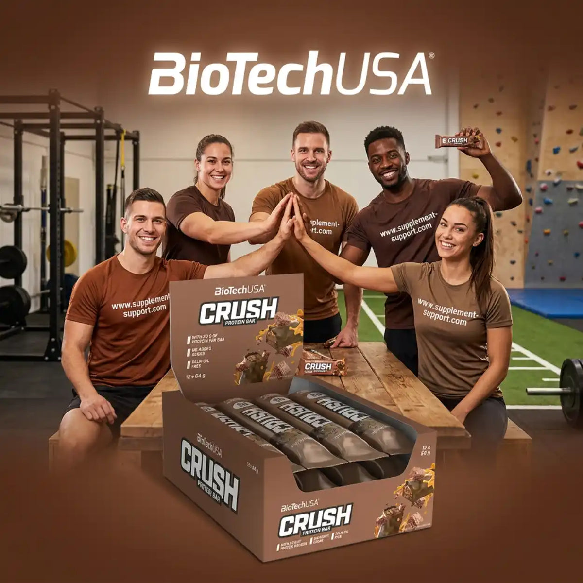 Barre protéinée BioTech USA Crush 12x64g