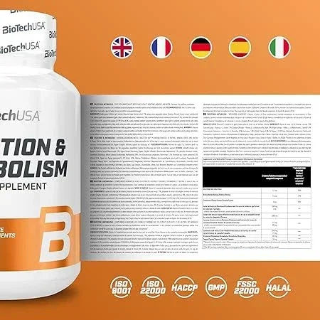 BioTech USA Digestion & Metabolism 60 Tabletten - Supplement-Support.com
