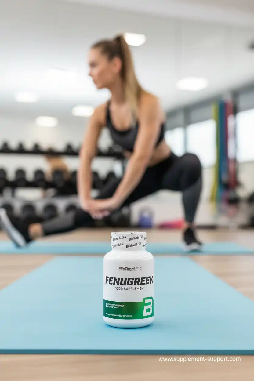 Fenugreek Nahrungsergänzungsmittel für Sportler im Fitnessstudio