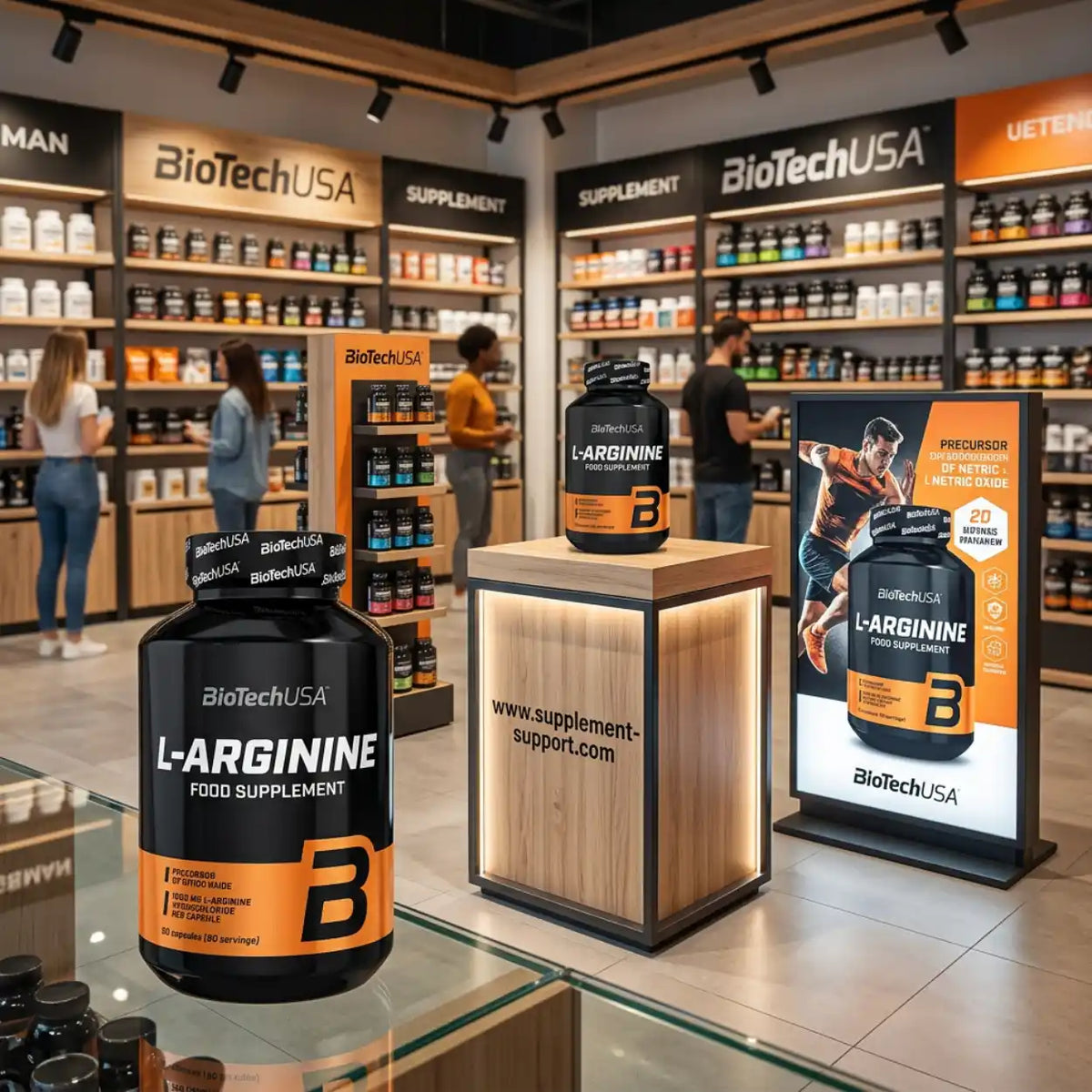 BioTech USA L-Arginine HCL 90 MEGA Kapseln