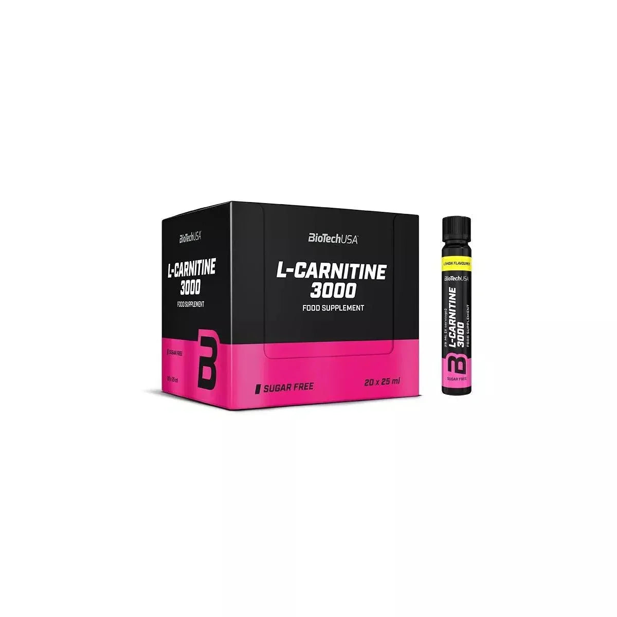 BioTech USA L-Carnitine Shot 3000mg 20x25ml - Supplement-Support.com