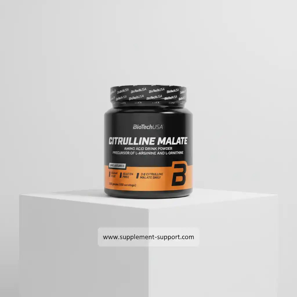 BioTechUSA Citrulline Malate Aminosäurenpulver für Sportler, zuckerfrei und glutenfrei