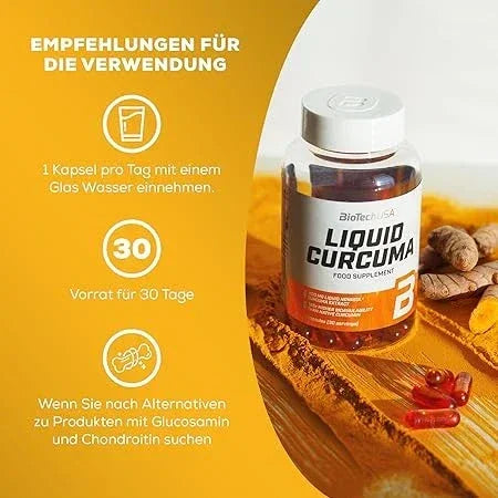 BioTech USA Liquid Curcuma 30 - Kapseln - Supplement-Support.com