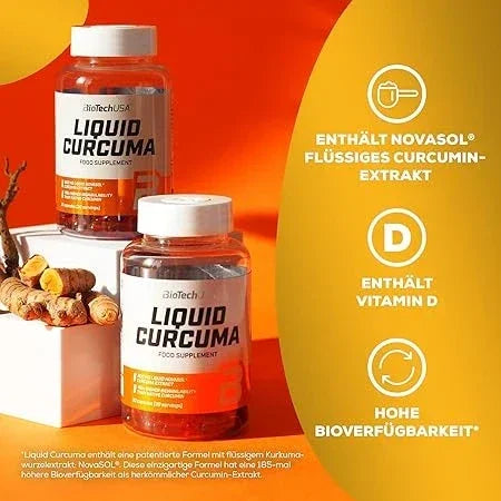 BioTech USA Liquid Curcuma 30 - Kapseln - Supplement-Support.com