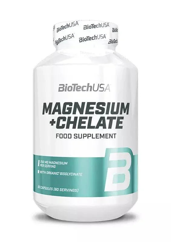 BioTech USA Magnesium + Chelate 60 Kapseln - Supplement-Support.com