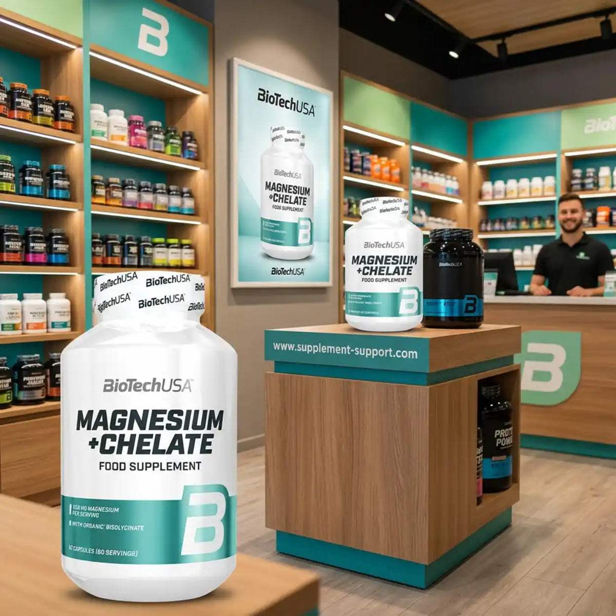BioTech USA Magnesium + Chelate 60 Kapseln